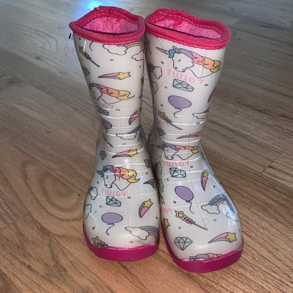 Unicorn rain boots